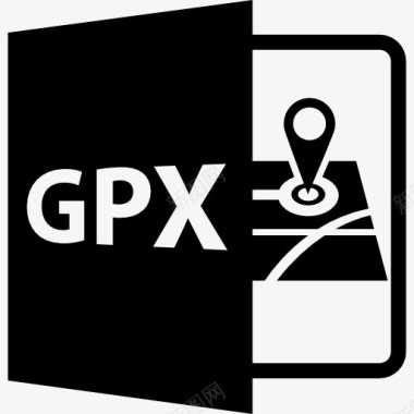 GPX开放文件格式图标图标