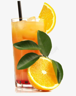 新鲜营养的橙汁素材