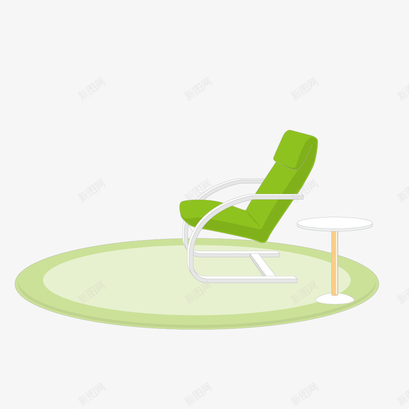 绿色椅子地毯矢量图ai免抠素材_新图网 https://ixintu.com 地毯 坐位 坐席 座位 椅子 矢量图 素材 绿色