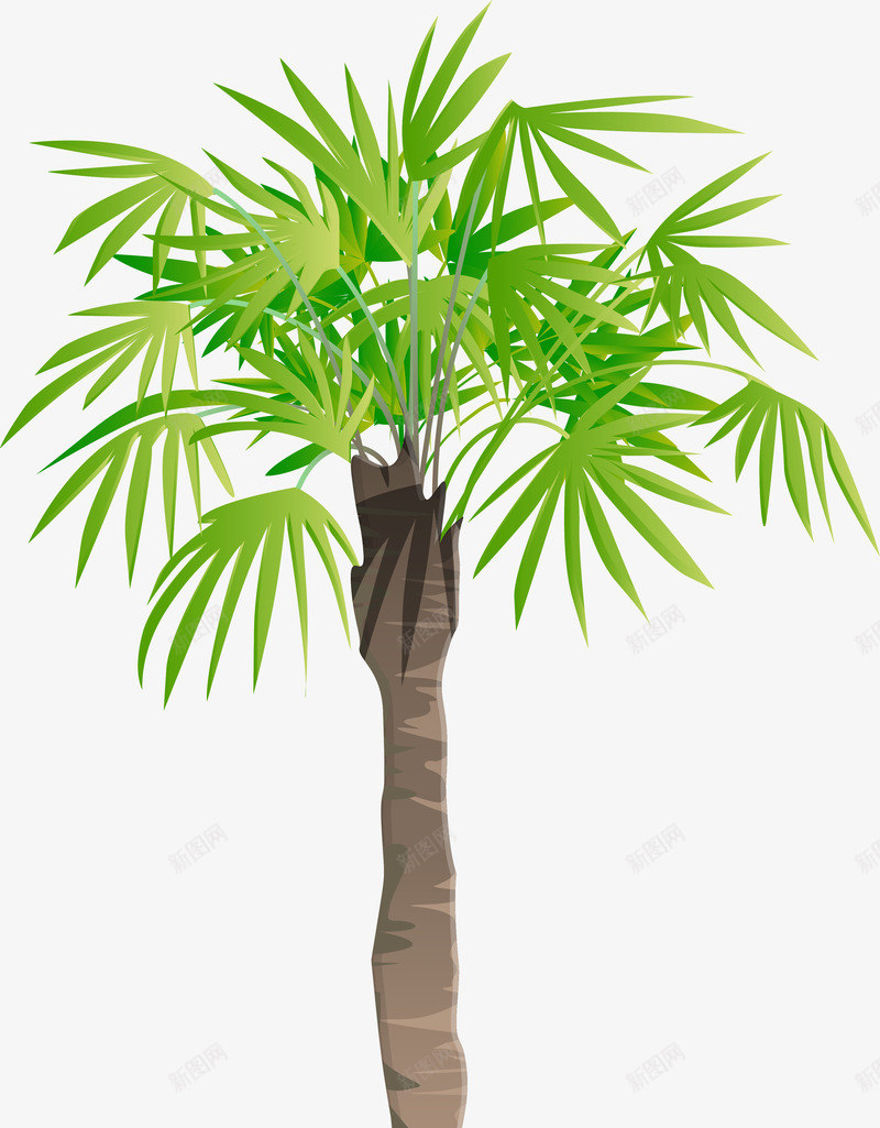 绿色清新树木植物png免抠素材_新图网 https://ixintu.com 免抠PNG 树木 植物 海岛 清新 热带植物 绿色 装饰图案