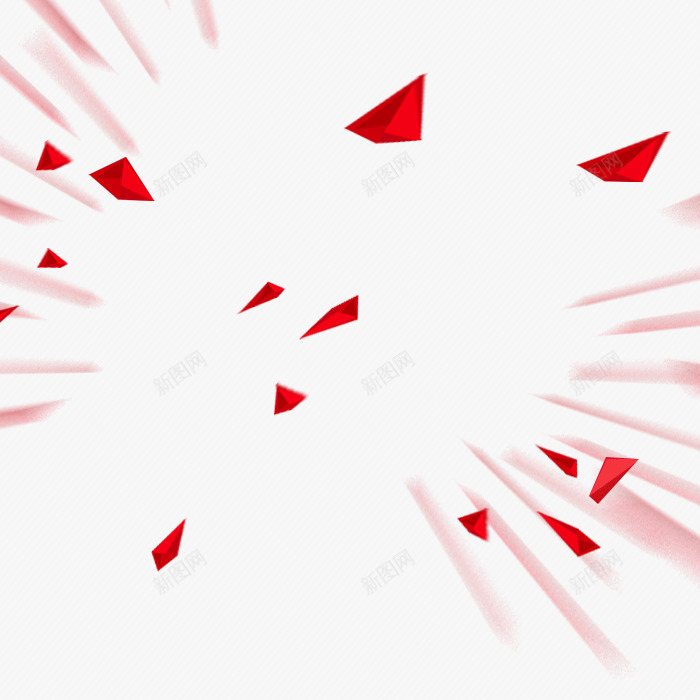红色几何图形psd免抠素材_新图网 https://ixintu.com PNG图片素材 免费PNG素材 几何图形 漂浮素材 红色