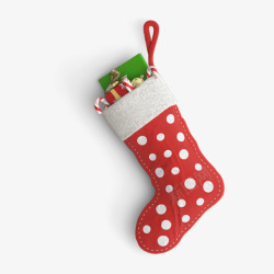 袜子创意设计彩色创意圣诞礼物袜子元素高清图片