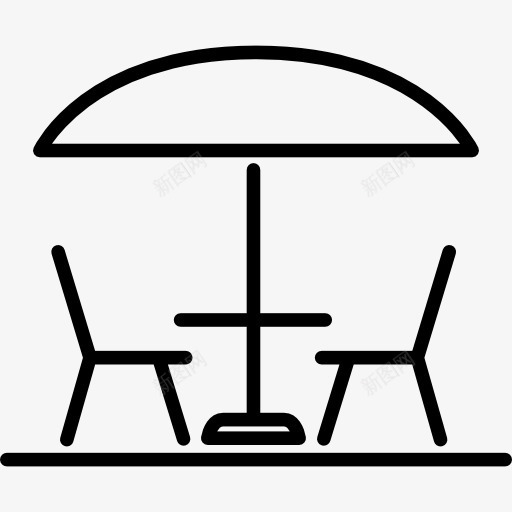 天井图标png_新图网 https://ixintu.com 夏天 太阳伞 椅子 雨伞