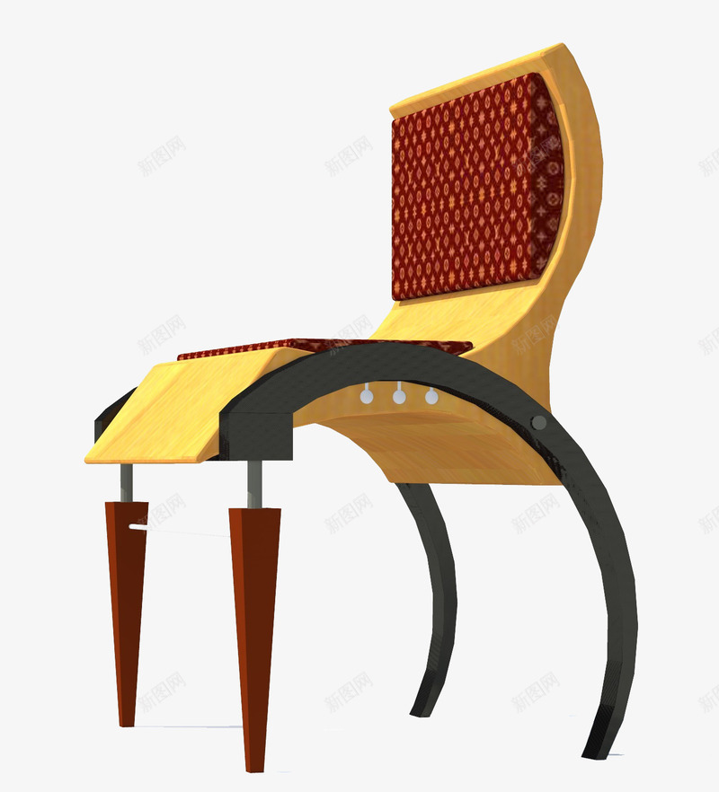 3D打印的椅子png免抠素材_新图网 https://ixintu.com 3d 展示 打印 技术 椅子 立体