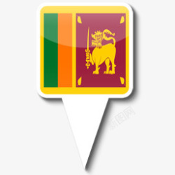 Lanka斯里兰卡斯里兰卡国旗为iPho高清图片