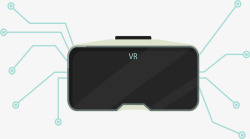 产品演示头戴式虚拟现实眼镜高清图片