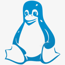 linux企鹅晚礼服Linux企鹅蓝色图标高清图片