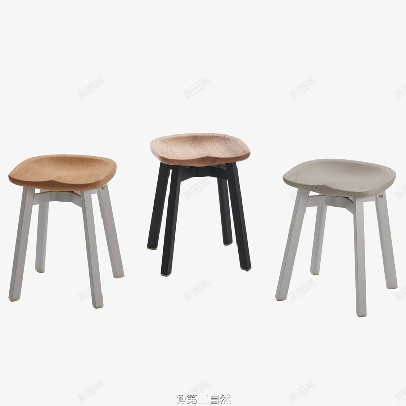 家具品牌png免抠素材_新图网 https://ixintu.com 原木色 椅子 造型 黑色