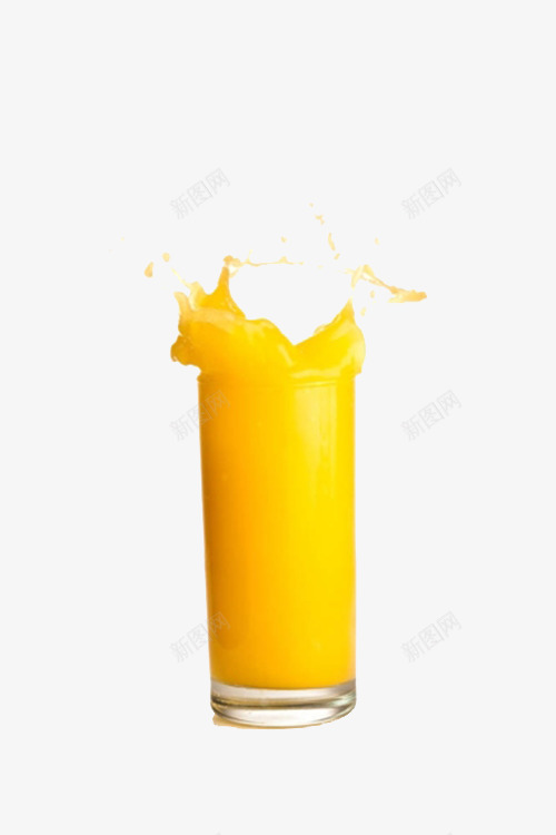 橘色的橙汁png免抠素材_新图网 https://ixintu.com 可口 新鲜 有营养 橘色 橘黄色 橙色 维生素C 飞溅的橙汁