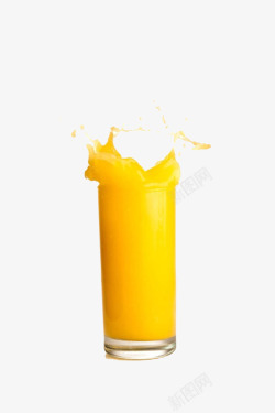 橘色的橙汁素材