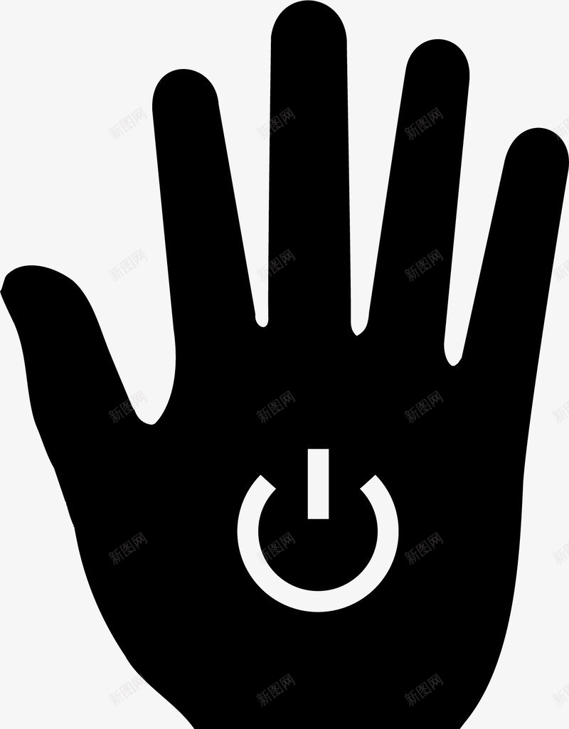 手掌元素图标png_新图网 https://ixintu.com 创意手型 手型 手符号 点击 点击手型 点击手符号 点击符号