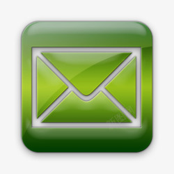 邮件广场信封消息电子邮件信绿色素材