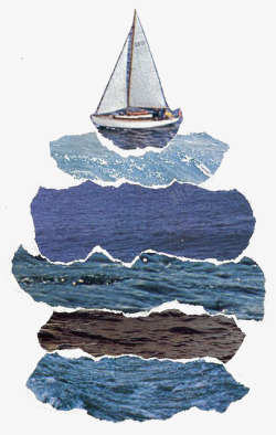 创意海洋帆船素材