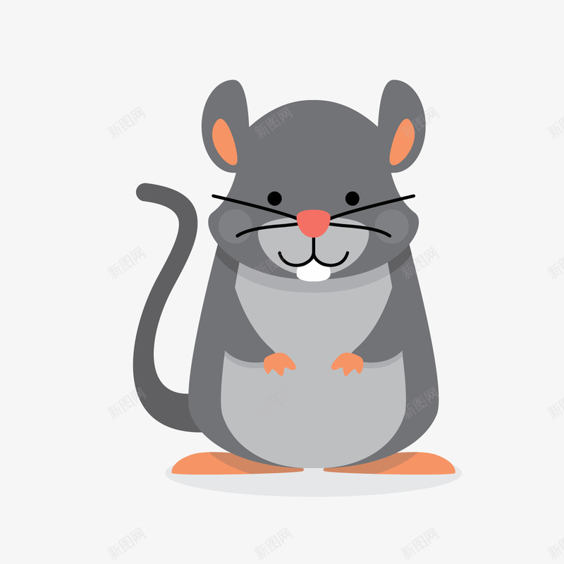 卡通胖老鼠png免抠素材_新图网 https://ixintu.com 卡通动物 卡通老鼠 可爱 小老鼠 胖老鼠
