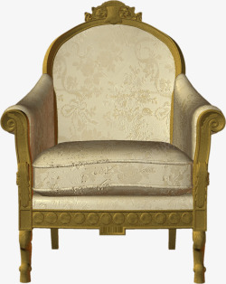 高贵金色沙发椅素材