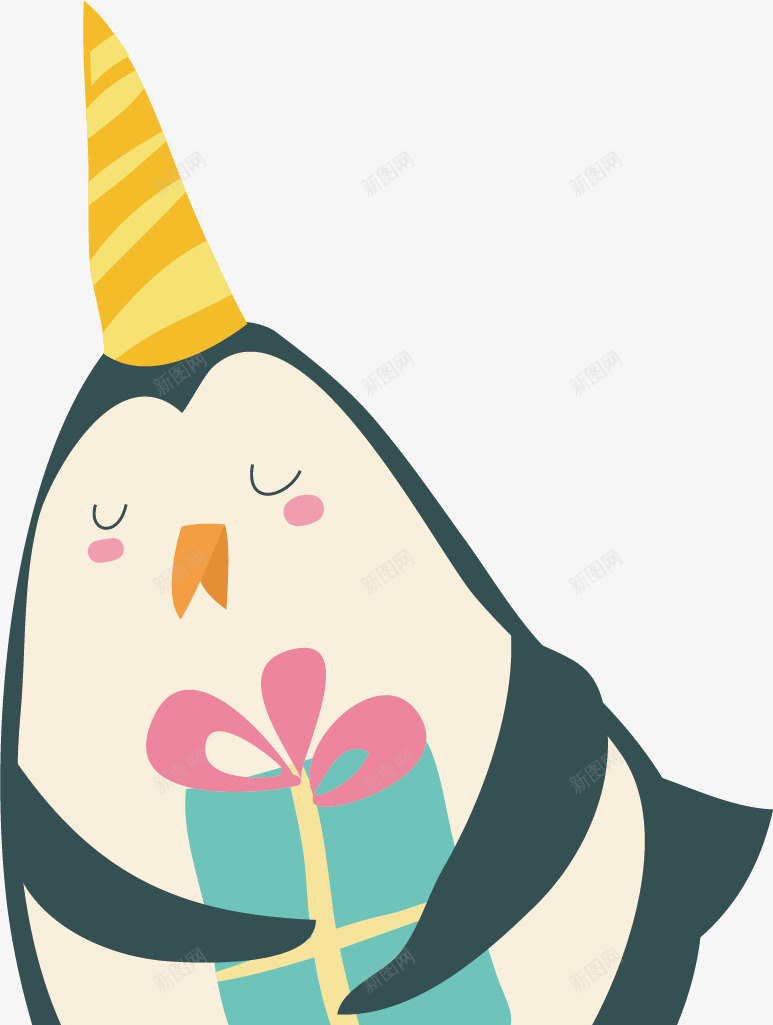 手拿礼物的企鹅png免抠素材_新图网 https://ixintu.com 企鹅可爱 动物 卡通手绘 宠物 水彩 礼物 礼盒