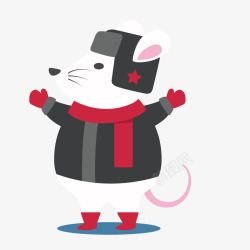 穿衣服的老鼠穿衣服的可爱老鼠矢量图高清图片