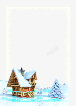 雪地里的房子雪地里的房子高清图片
