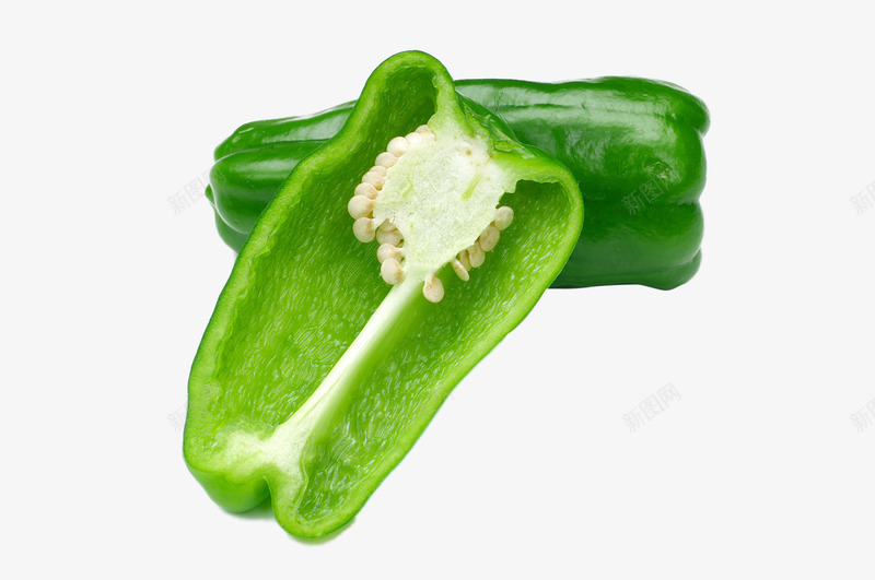 切开一半的青椒png免抠素材_新图网 https://ixintu.com png图片 产品实物 切开一半的青椒 时令蔬菜 绿色食品免费png 进口蔬菜
