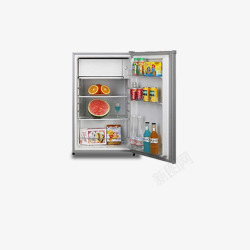 一个冰箱一个打开的小冰箱高清图片