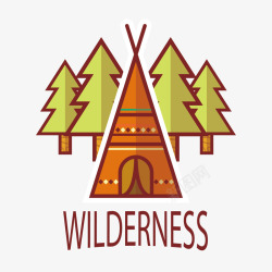 wilderness手绘卡通自然保护图标高清图片