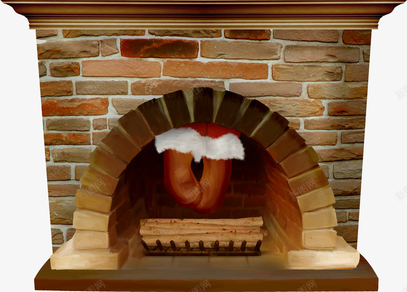 圣诞节装饰壁炉png免抠素材_新图网 https://ixintu.com 卡通壁炉 圣诞 壁炉 节日