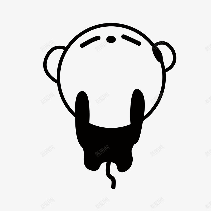 可爱猴表情png免抠素材_新图网 https://ixintu.com monkey 可爱猴 墙贴 猴子 表情