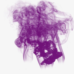 紫色舞台台饰漂浮流动紫烟高清图片
