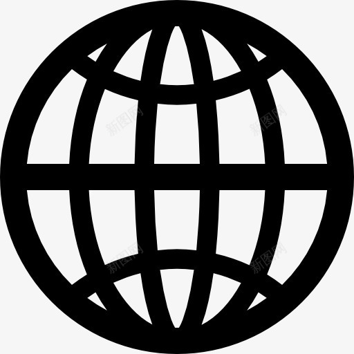 地球网格界面符号图标png_新图网 https://ixintu.com 世界 国际基本图标 地球网格 界面 行星 象征地球