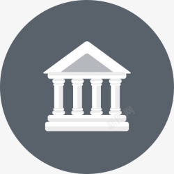 courthouse银行银行建筑业务法院金融银行与图标高清图片