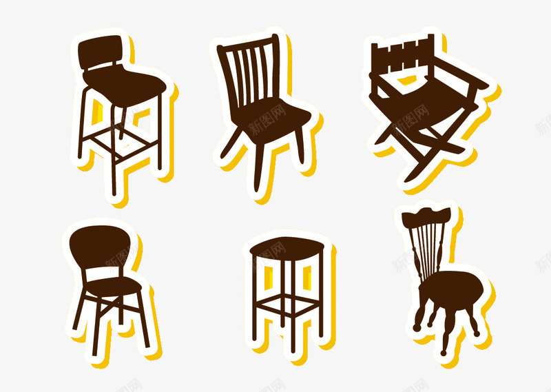 儿童风格卡通凳子png免抠素材_新图网 https://ixintu.com 凳子 家具 座椅 木质 椅子
