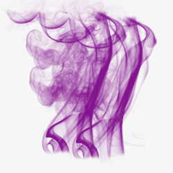 炫晕光紫色漂浮流动紫烟高清图片
