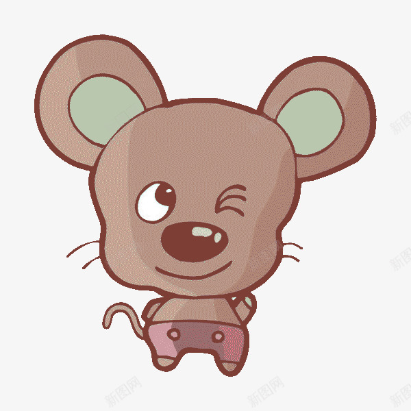 手绘卡通老鼠png免抠素材_新图网 https://ixintu.com 动画动漫 卡通动物 卡通老鼠 可爱老鼠 灰色老鼠 老鼠