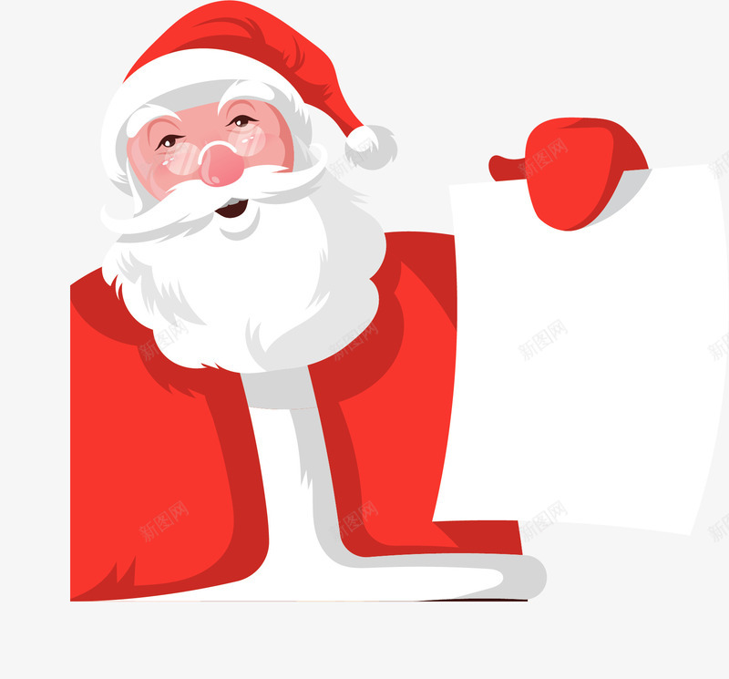 拿着清单的圣诞老人矢量图ai免抠素材_新图网 https://ixintu.com 圣诞老人 圣诞节 圣诞节快乐 拿着清单 矢量png 礼物清单 矢量图