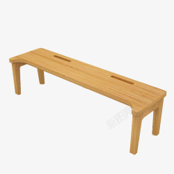 复古简易实木凳子素材