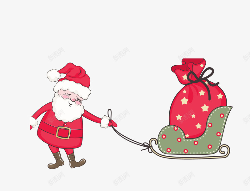 圣诞节日装饰礼物png免抠素材_新图网 https://ixintu.com 卡通 喜庆 圣诞 平安夜礼物 快乐 袜子 装饰