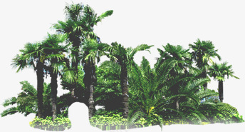绿色植物大树块装饰png免抠素材_新图网 https://ixintu.com 大树 绿色植物 装饰