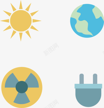 4款能源logo图标图标