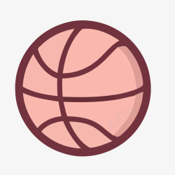 粉色篮球运动素材