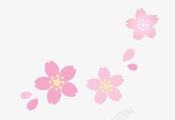 美丽的小花手绘美丽粉色小花装饰高清图片