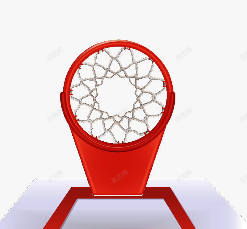 篮球框png免抠素材_新图网 https://ixintu.com 篮球网 红色