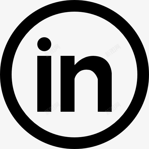 社会LinkedIn圆形按钮图标png_新图网 https://ixintu.com LinkedIn metrize 标志 标识 社交圈 符号