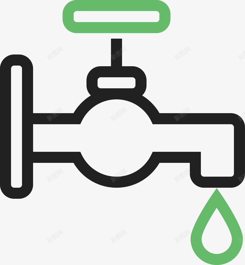 简易水龙头矢量图图标ai_新图网 https://ixintu.com 低能耗 环保 环保图标 矢量图标 矢量绿色环保图标 绿色 绿色图标 绿色环保 绿色环保图标 绿色矢量图标 节能环保 矢量图