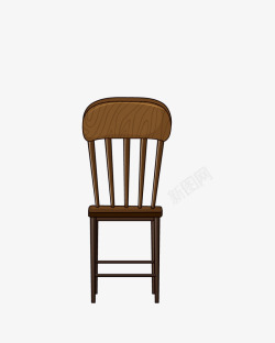 瀹剁数鑳屾櫙木质椅子矢量图高清图片