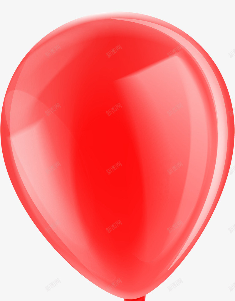 唯美红色气球png免抠素材_新图网 https://ixintu.com 唯美气球 梦幻气球 漂浮 白色光晕 童趣 红色气球