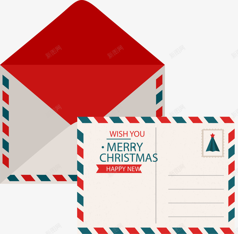圣诞节白色信纸png免抠素材_新图网 https://ixintu.com christmas merry 圣诞快乐 圣诞节信纸 白色信封 白色信纸