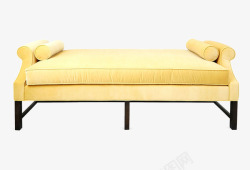 淡黄床尾凳素材