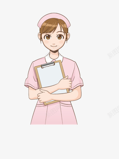 护士png免抠素材_新图网 https://ixintu.com 护士 护士服 护士漫画 有爱 白衣天使 粉色