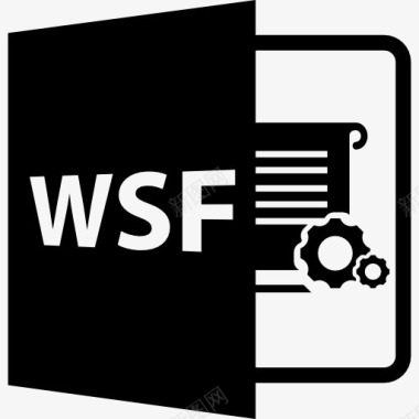 WSF开放文件格式图标图标