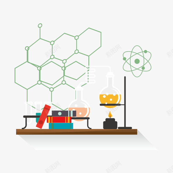 实验室用品矢量图ai免抠素材_新图网 https://ixintu.com png素材 免费png素材 化学素材 实验用品 酒精灯 矢量图